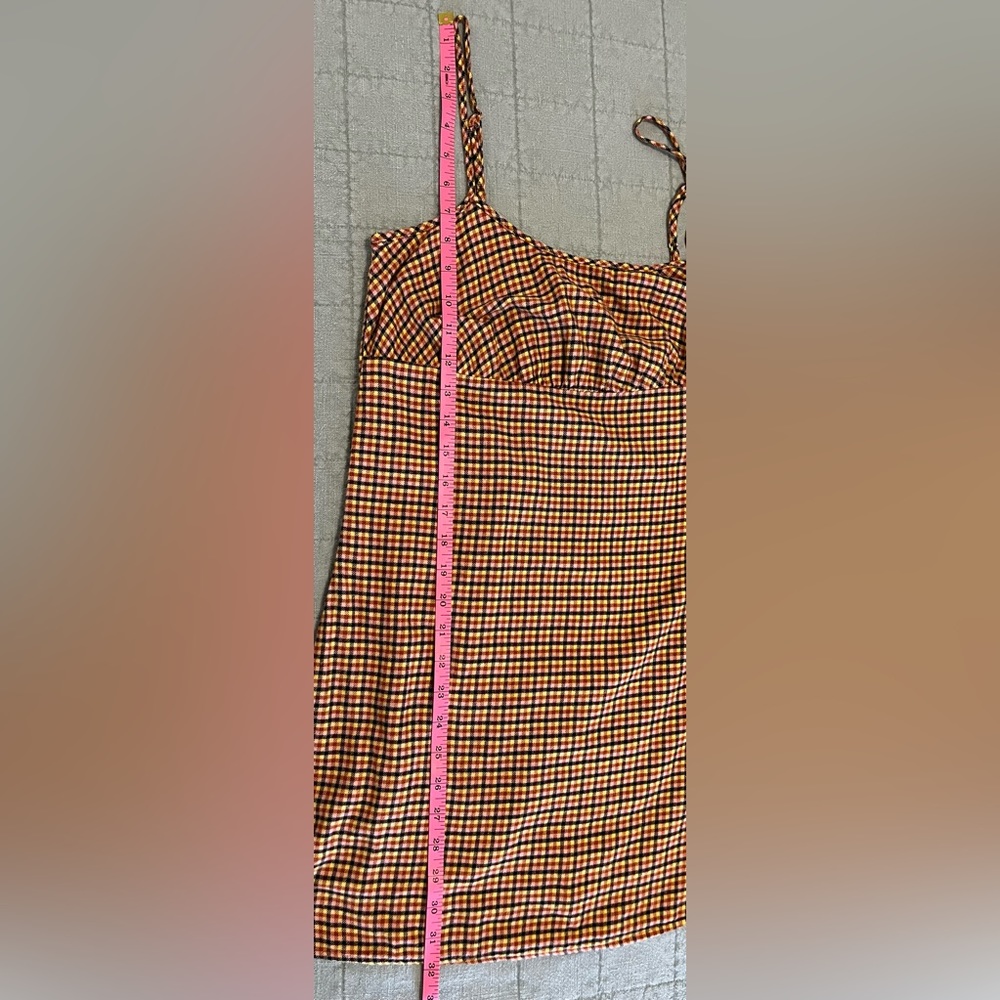Wild Fable Flannel Babydoll Plaid Dress Spaghetti Strap Size XS - Picture 6 of 11